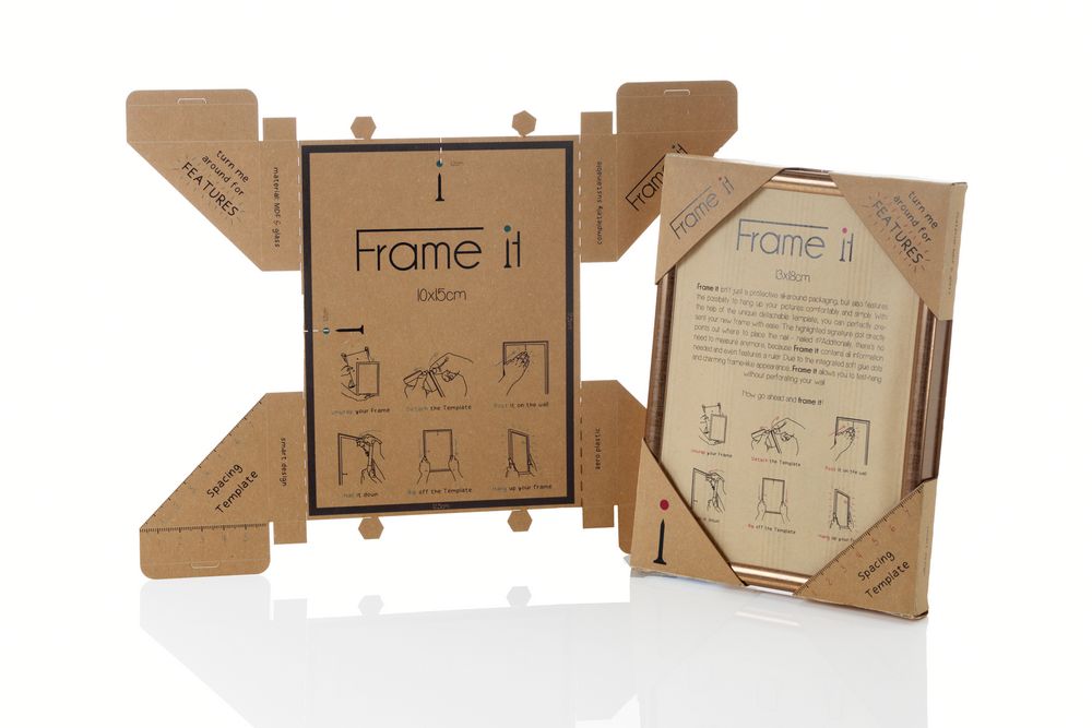 Frame it: vouwkartonnen verpakking voor wissellijsten